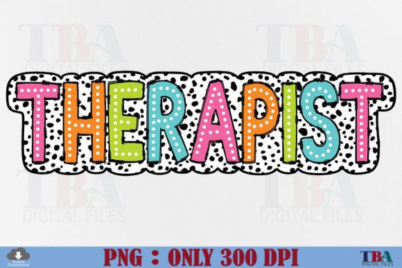 Download Therapist PNG Dalmatian Dots Doodle - Therapist Collection