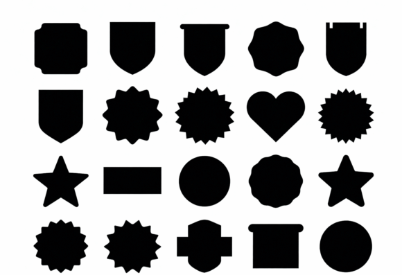 Download Badge Shapes SVG Clipart - Badge Collection